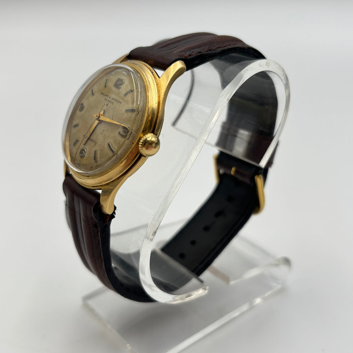 Baume & Mercier Genève 18K Gold Automatic Watch 1950s