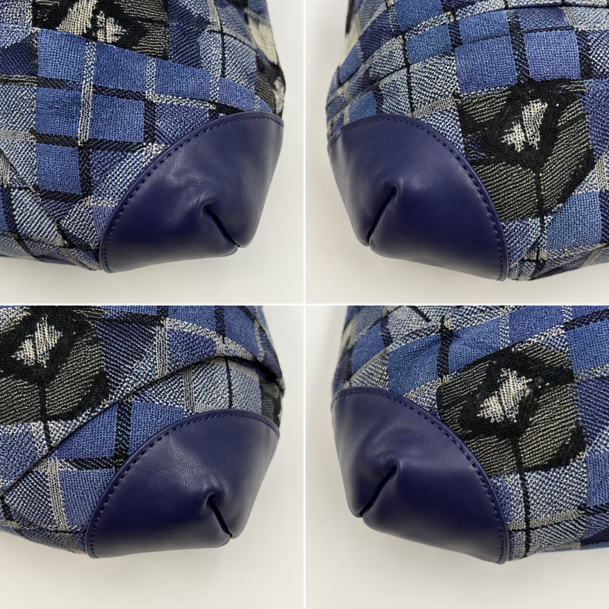 Vivienne Westwood Blue Tartan Yasmine Handbag