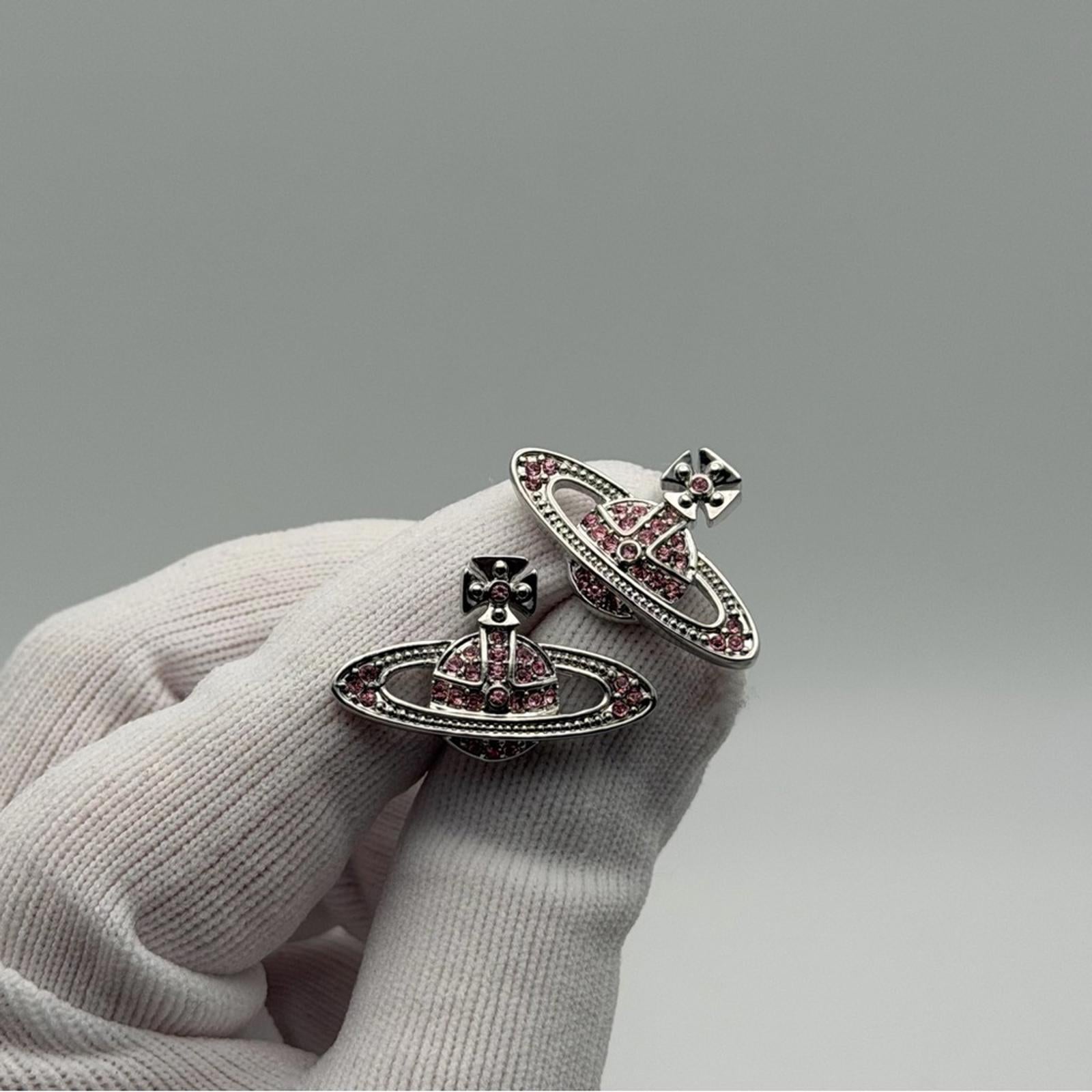 Vivienne Westwood Mini Bas Relief Orb Stud Earrings