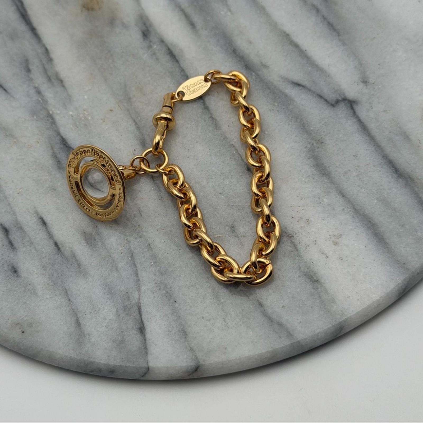 VIVIENNE WESTWOOD GOLD PETITE ORB BRACELET