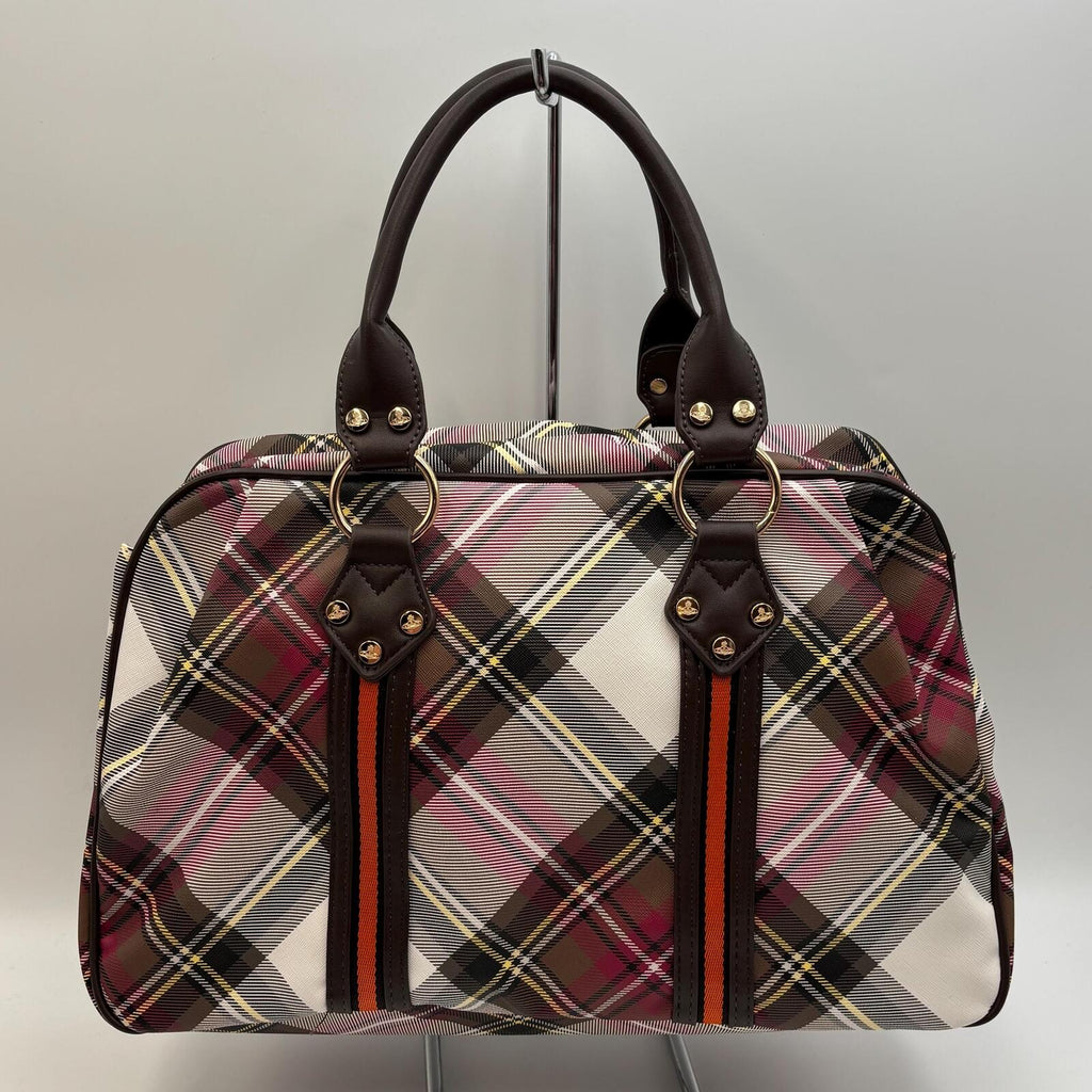 Vivienne Westwood Derby Tartan Bowler Bag