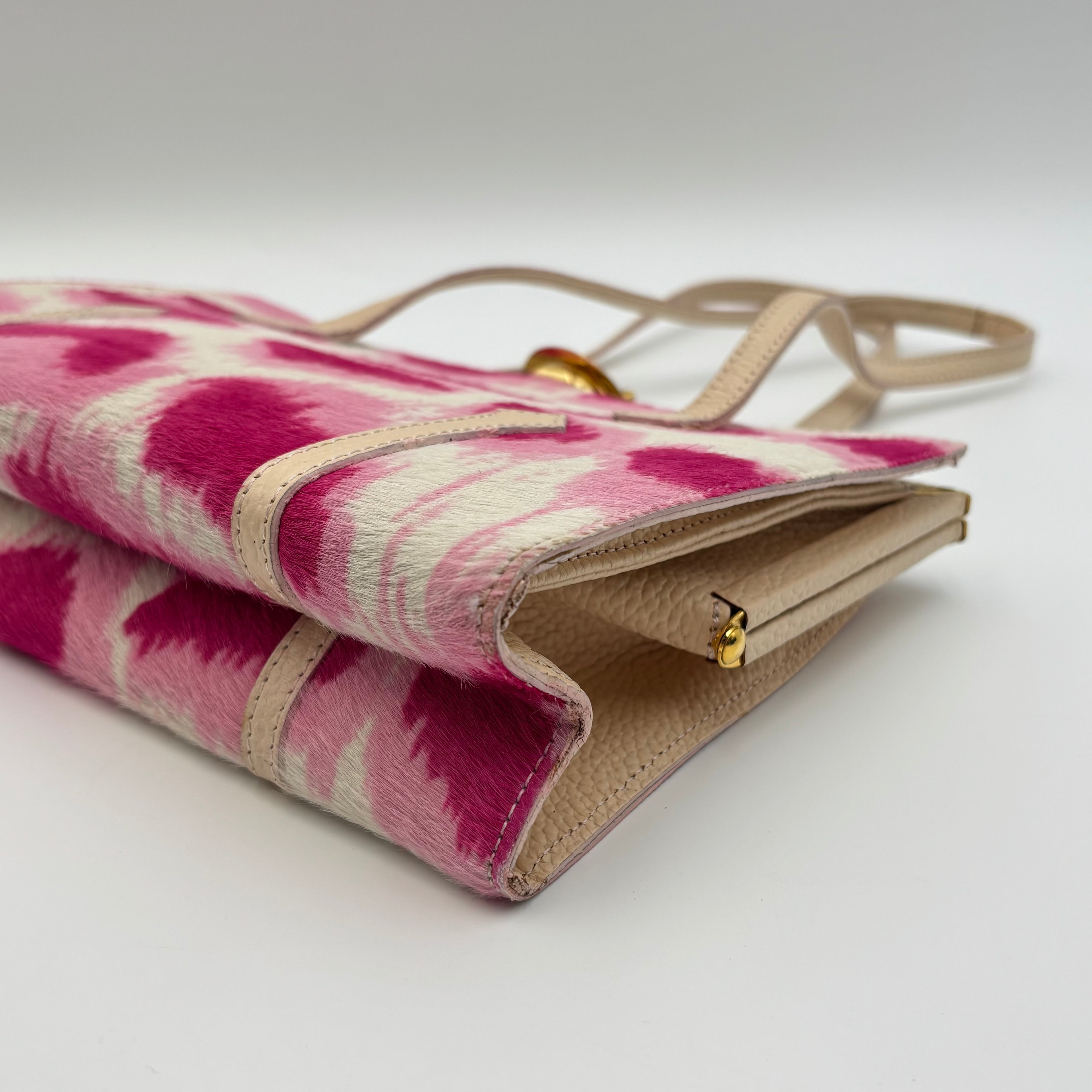 Vivienne Westwood Vintage Hot Pink Calf Hair Mini Shoulder Bag