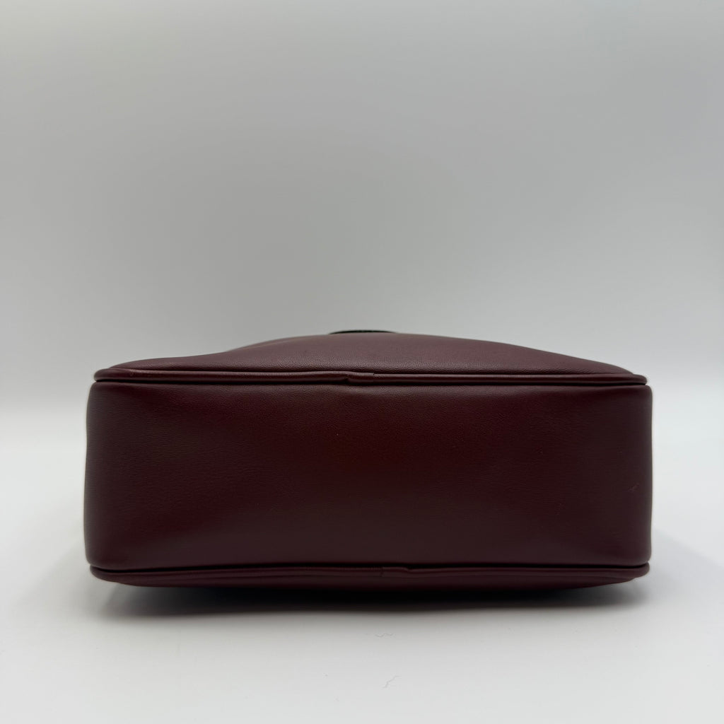 Cartier Vintage Must de Cartier Burgundy Leather Camera Bag