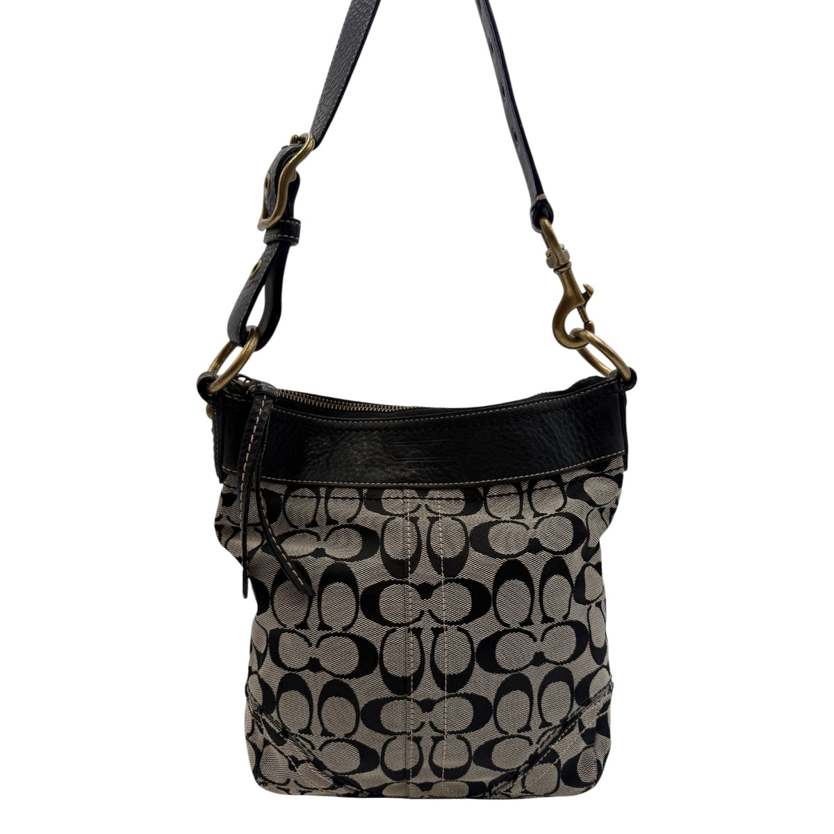Coach Signature Jacquard Duffle Crossbody Bag, circa 2007