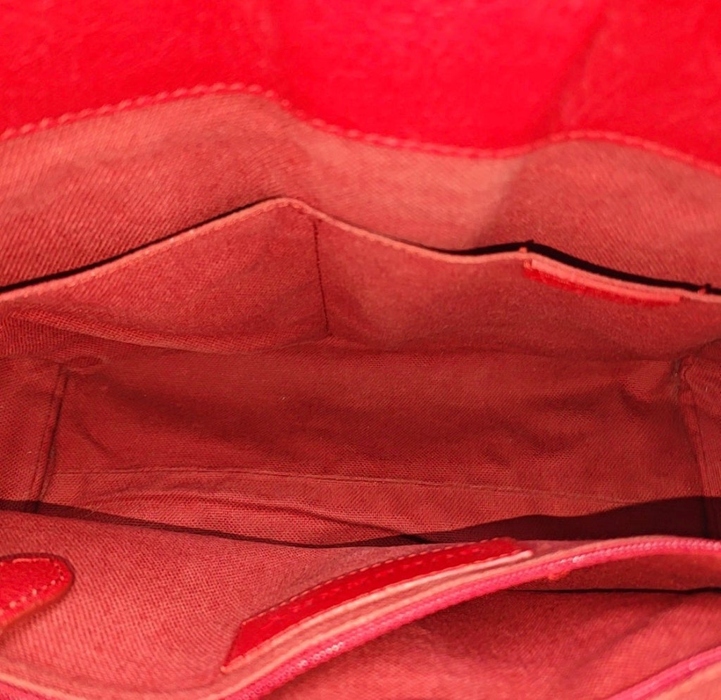 Burberry Nova Check Canvas Red Leather Mini Tote Christopher Bailey Era 2000s