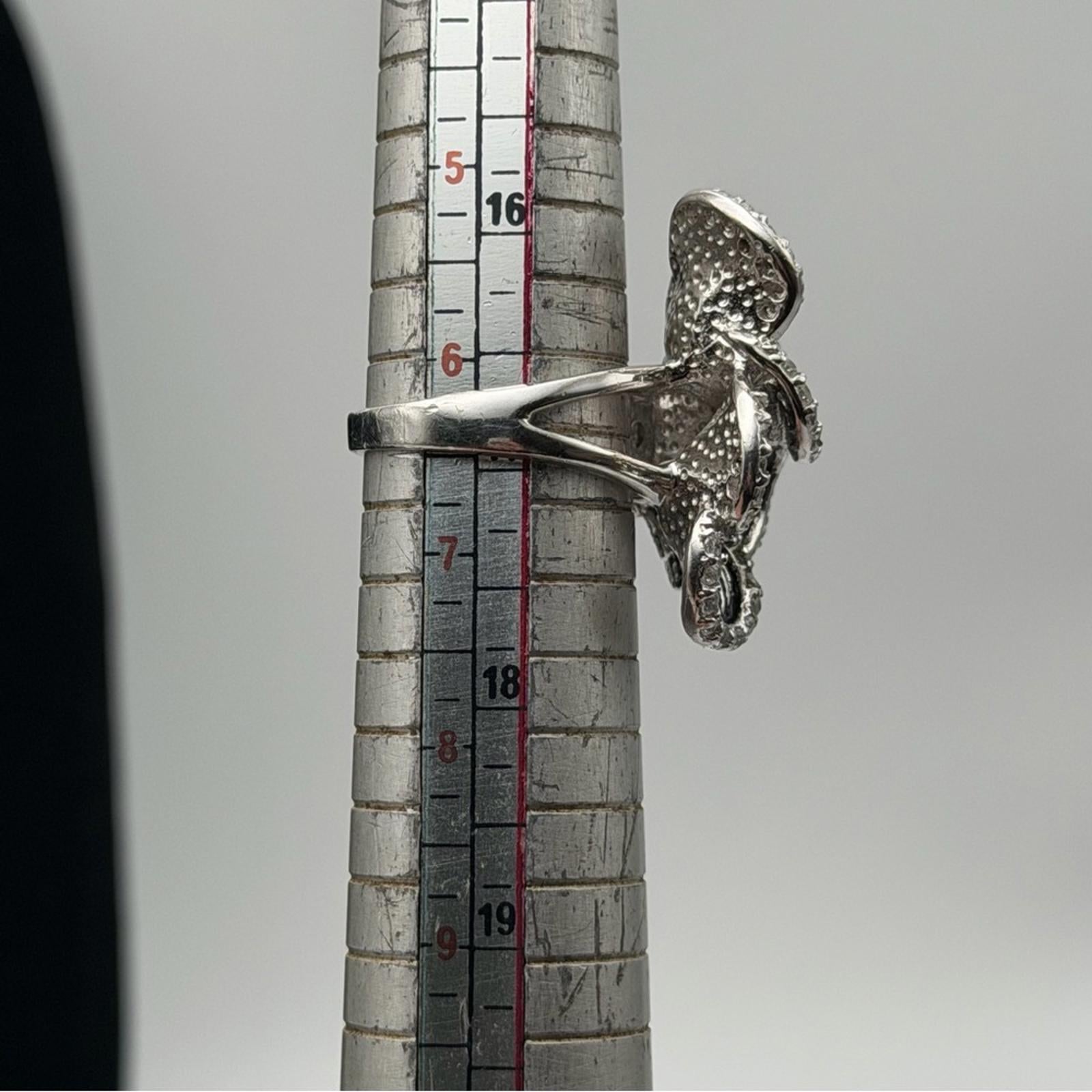 Tocara Sterling Silver Floral Necklace, Ring & Earrings Set – Made In Italy