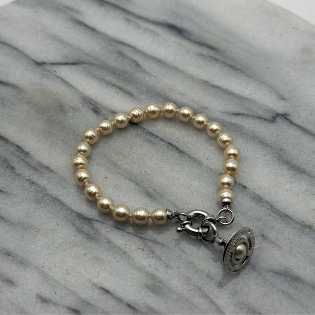 Vivienne Westwood Aleksa Baroque Faux Pearl Bracelet