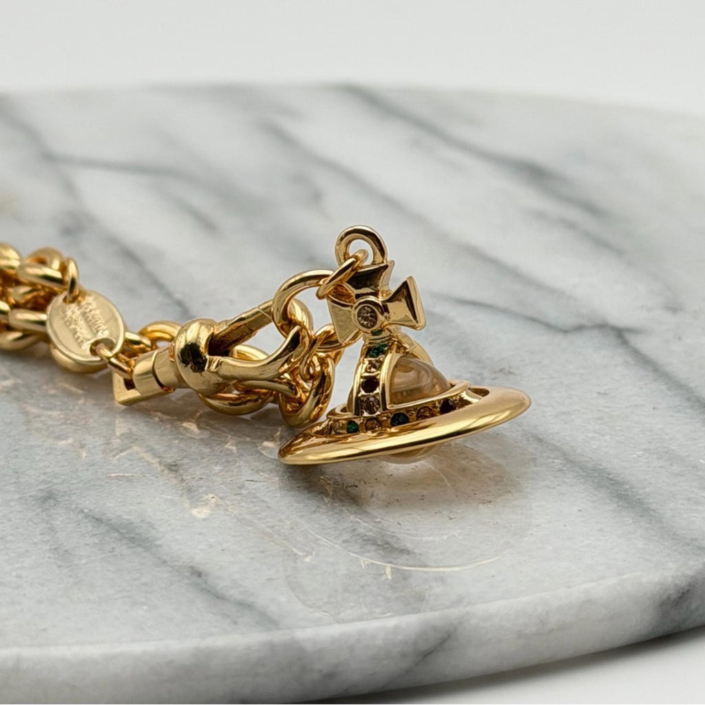 Vivienne Westwood Gold Petite Orb Bracelet