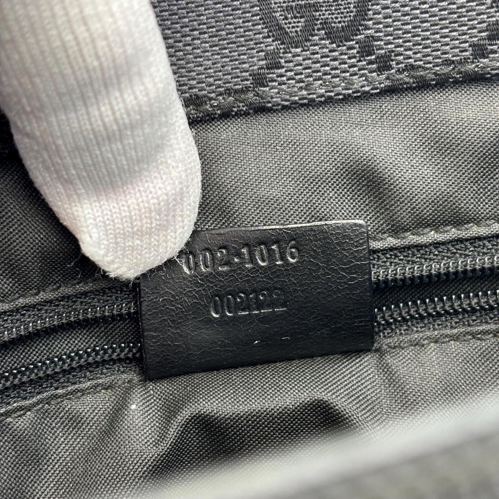 Gucci Bamboo GG Canvas Tote Bag Black