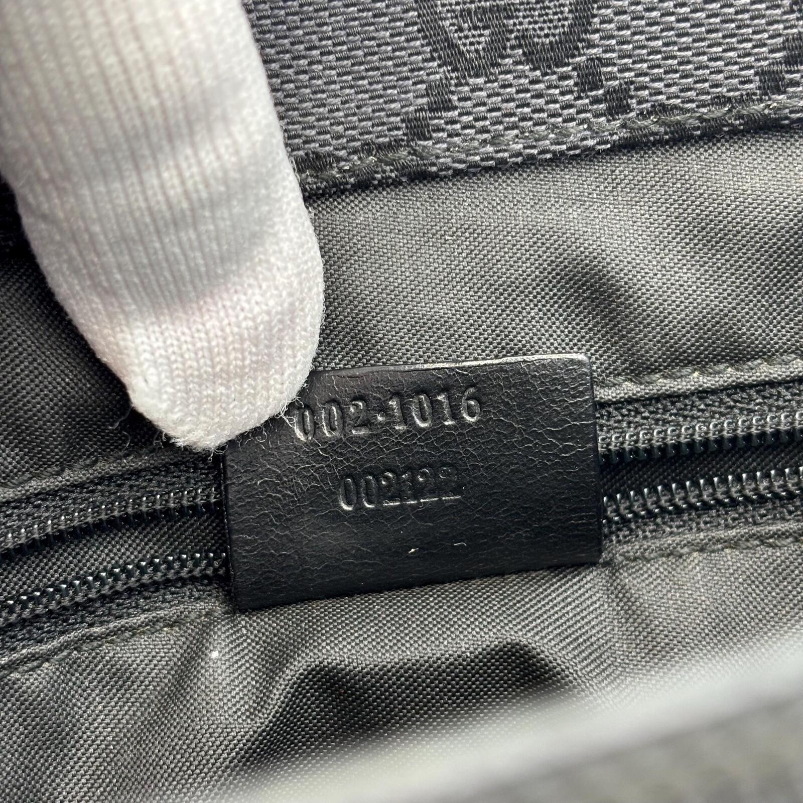 Gucci Bamboo GG Canvas Tote Bag Black