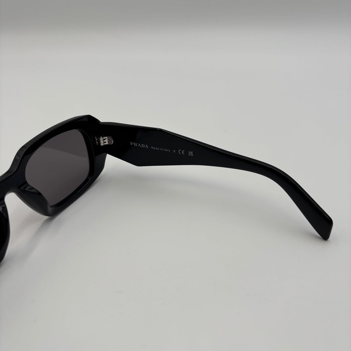 Prada Symbole PR 17W-F Black Geometric Sunglasses