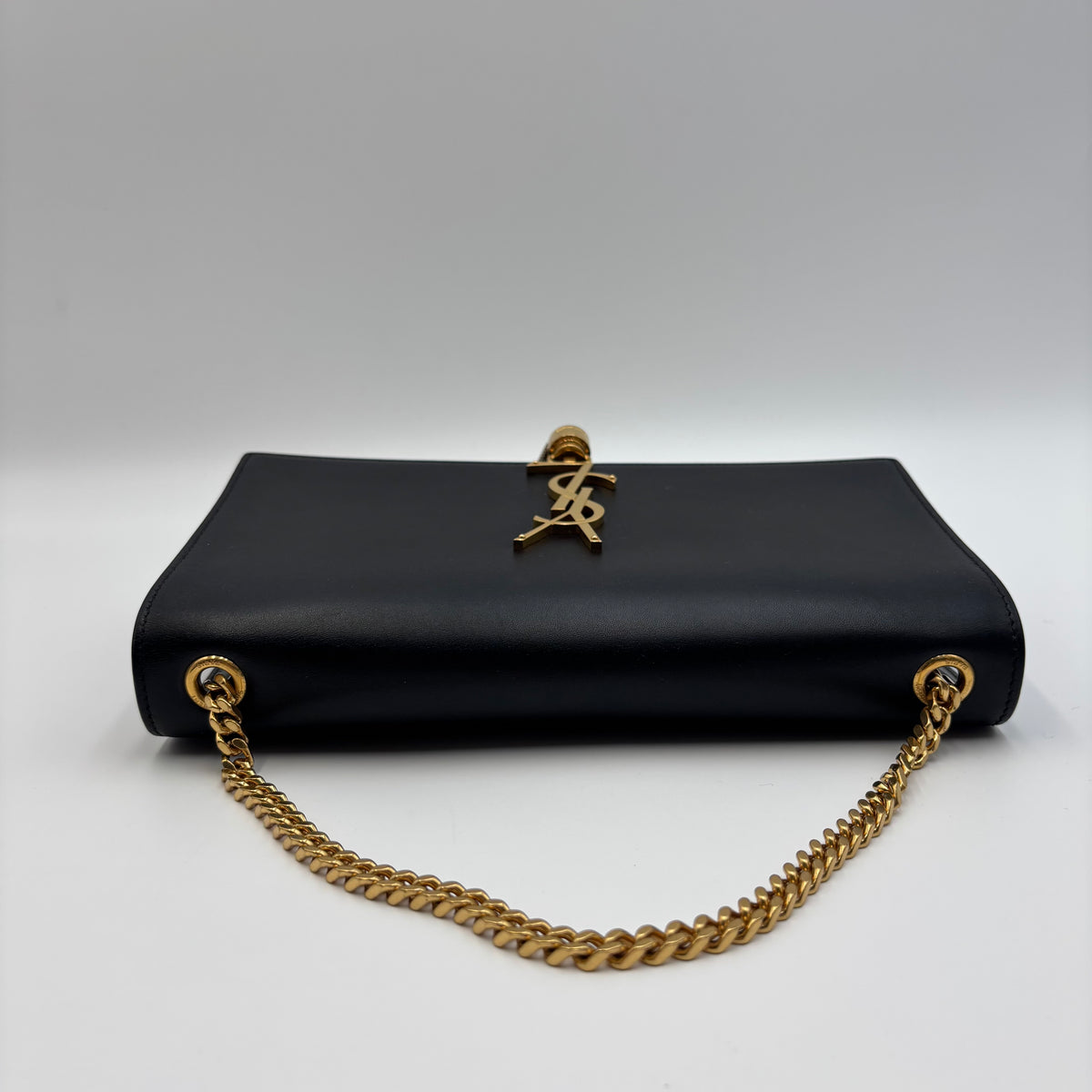 Saint Laurent Kate Medium Tassel Bag – Black Leather & Gold Hardware