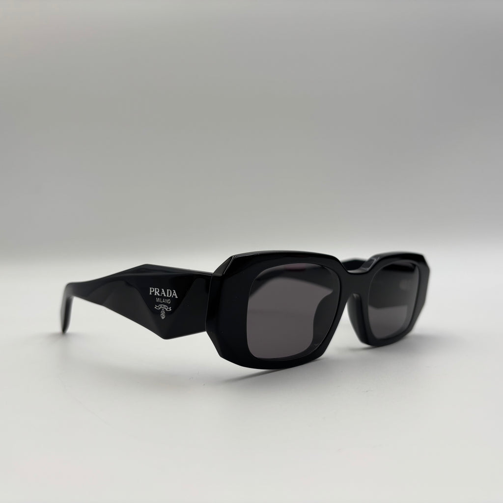 Prada Symbole PR 17W-F Black Geometric Sunglasses