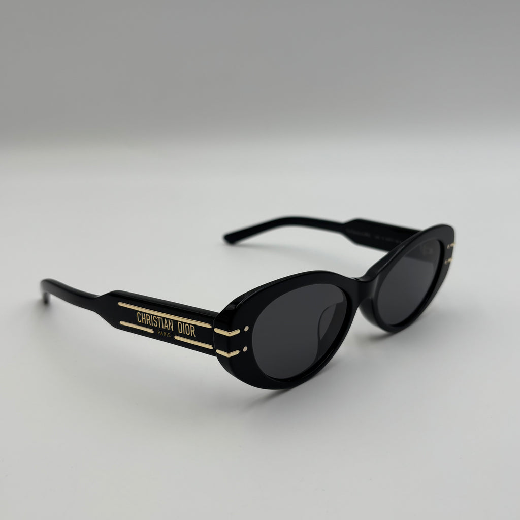 DiorSignature B8U Black Oval Sunglasses