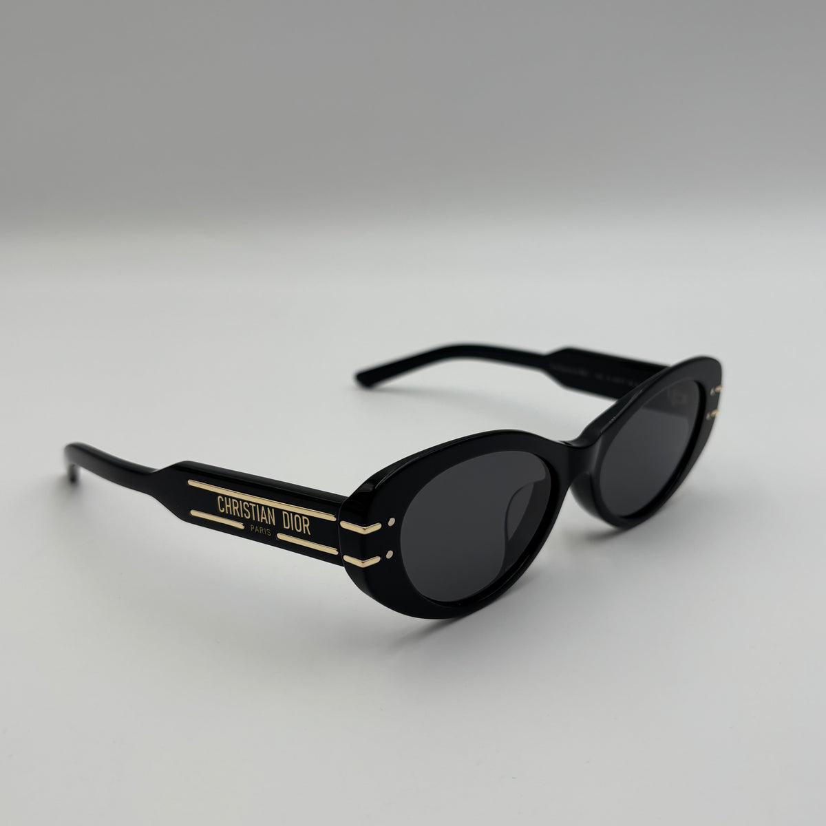 DiorSignature B8U Black Oval Sunglasses