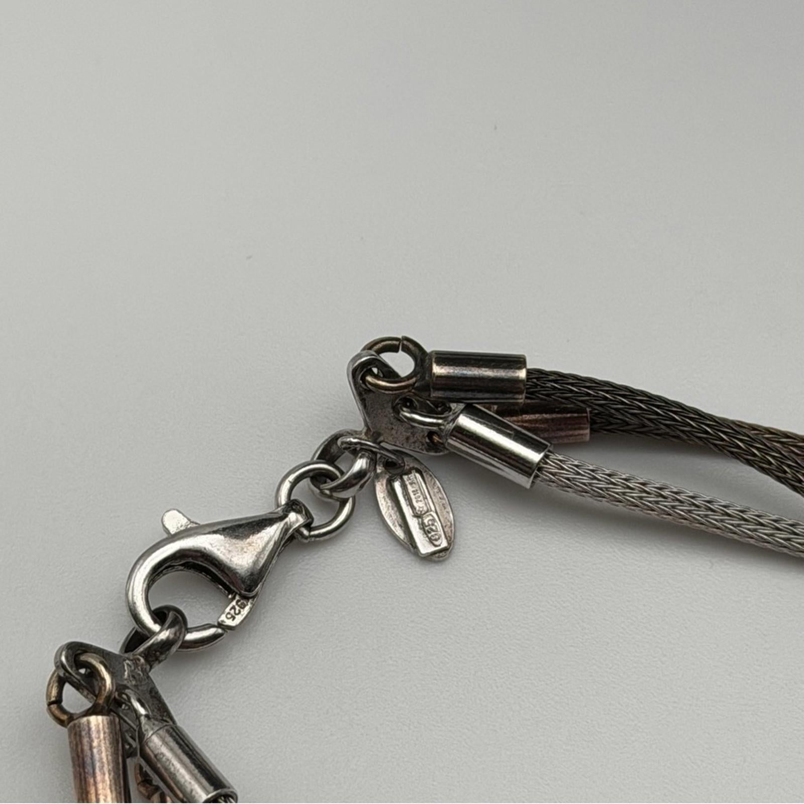 Italian Design Sterling Silver Multi-Strand Necklace & Bracelet Set