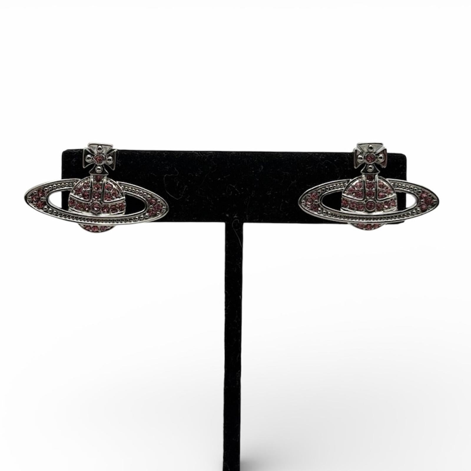 Vivienne Westwood Mini Bas Relief Orb Stud Earrings