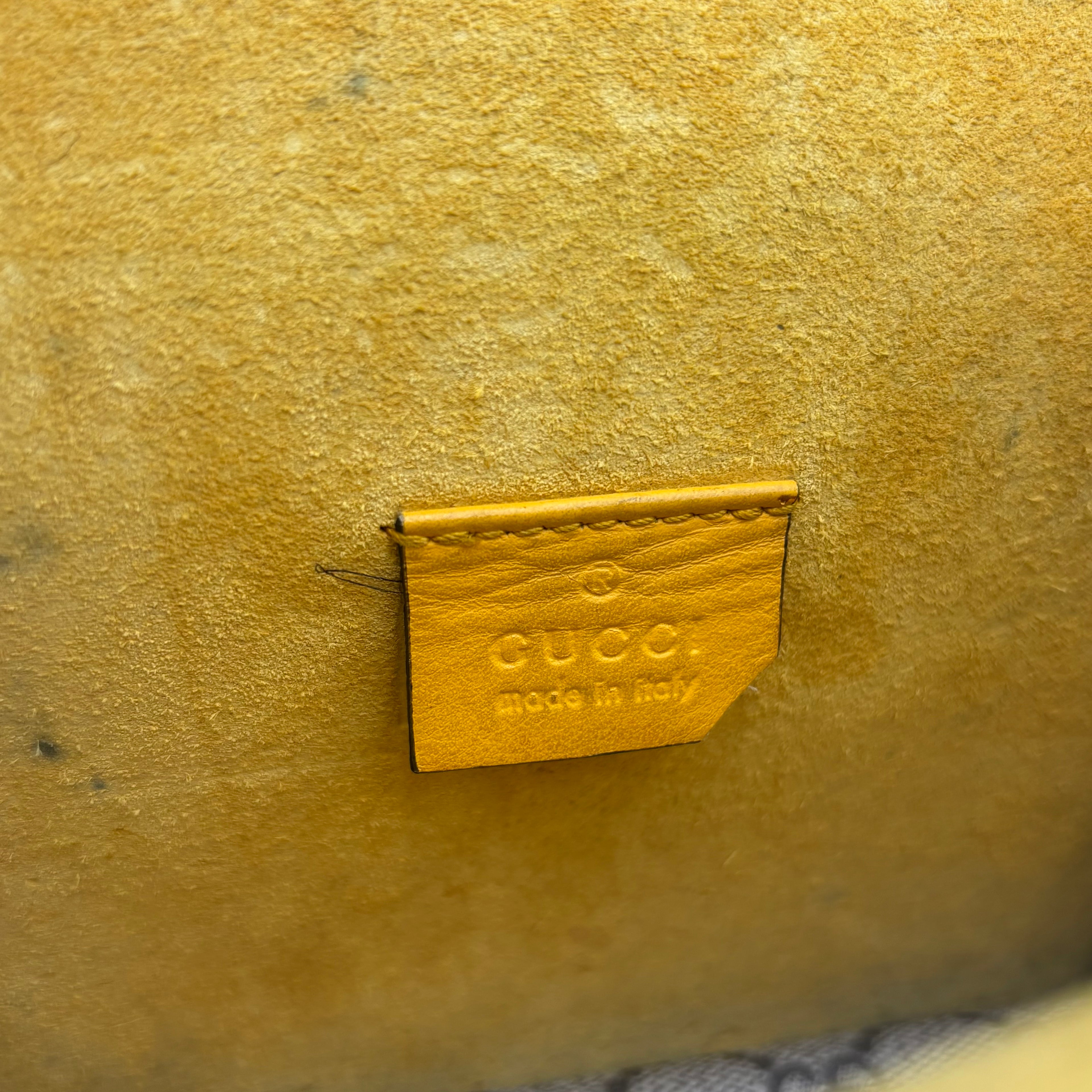 Gucci GG Supreme Mini Dionysus Shoulder Bag in Yellow