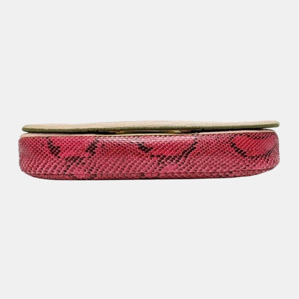 Christian Dior Malice Pink Python Pearl Shoulder Bag Vintage