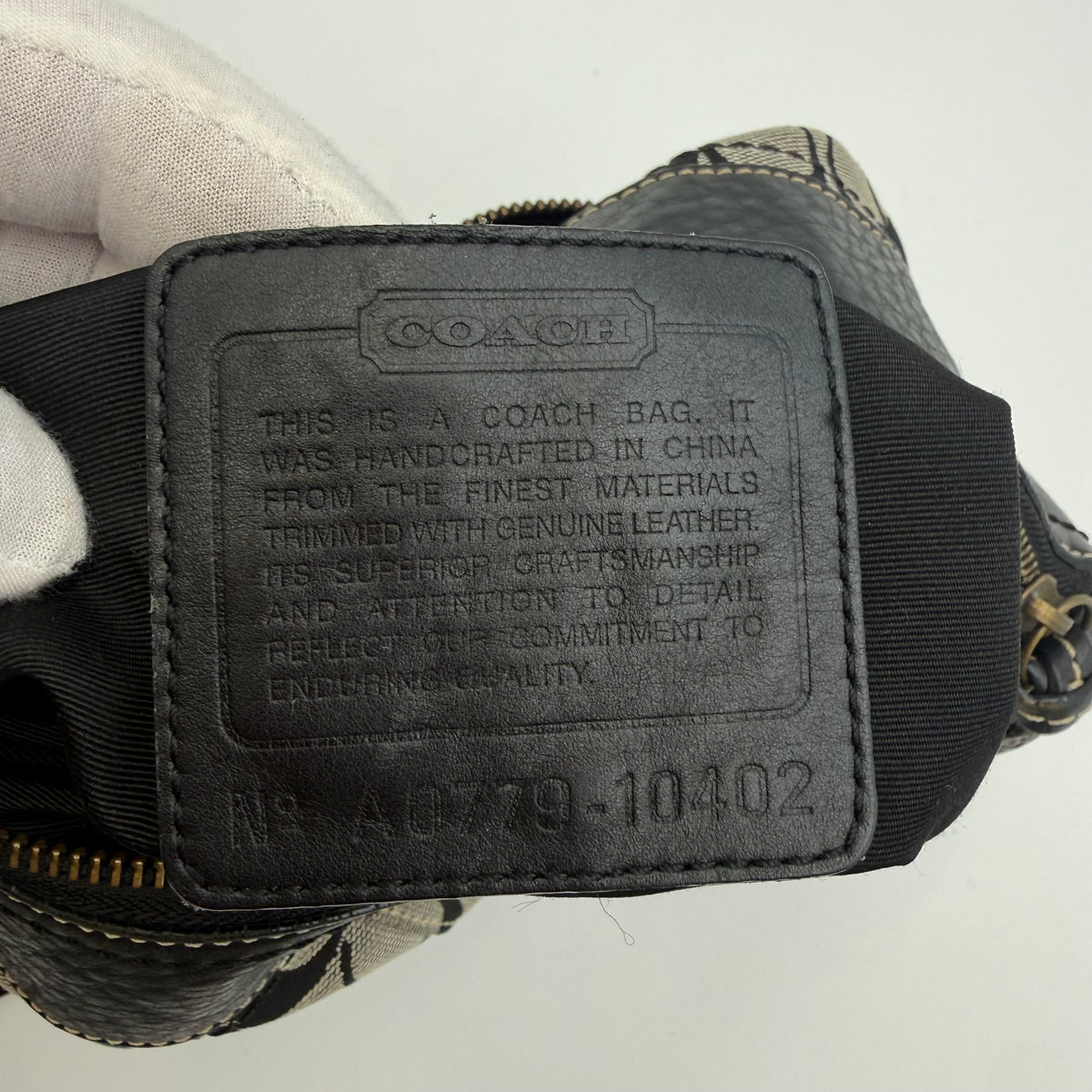 Coach Signature Jacquard Duffle Crossbody Bag, circa 2007