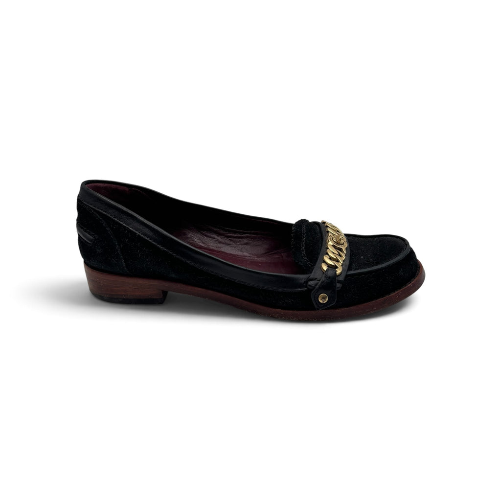Marc by Marc Jacobs Katie Chain Suede Loafers