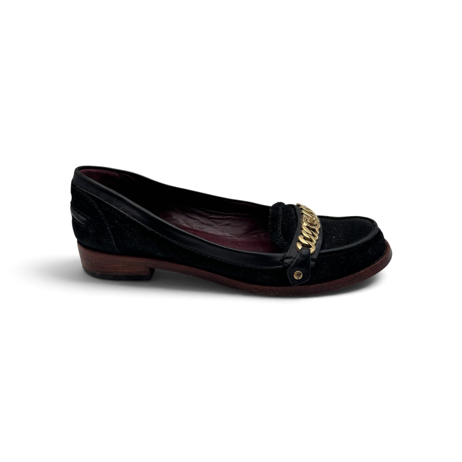 Marc by Marc Jacobs Katie Chain Suede Loafers
