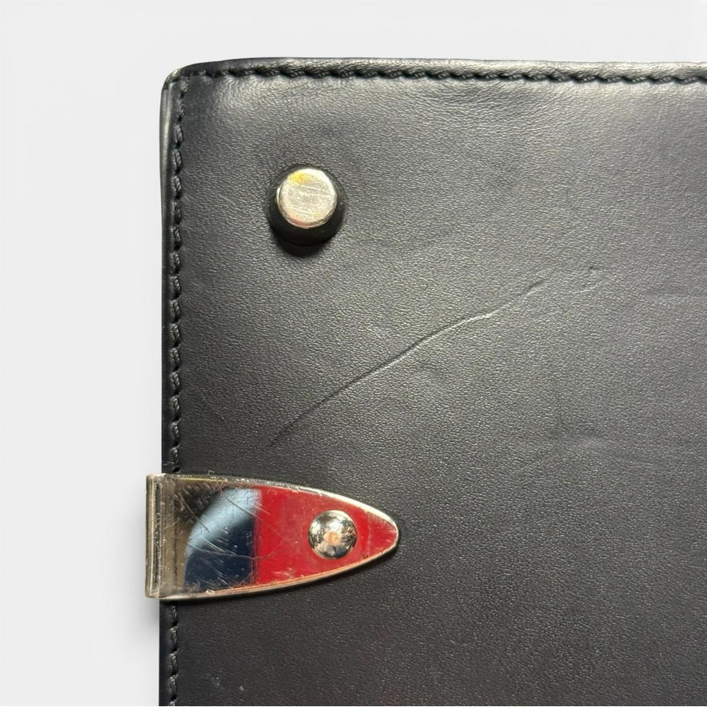 Goyard Black Chevron Print Coated Canvas And Leather Saigon PM Top Handle Bag