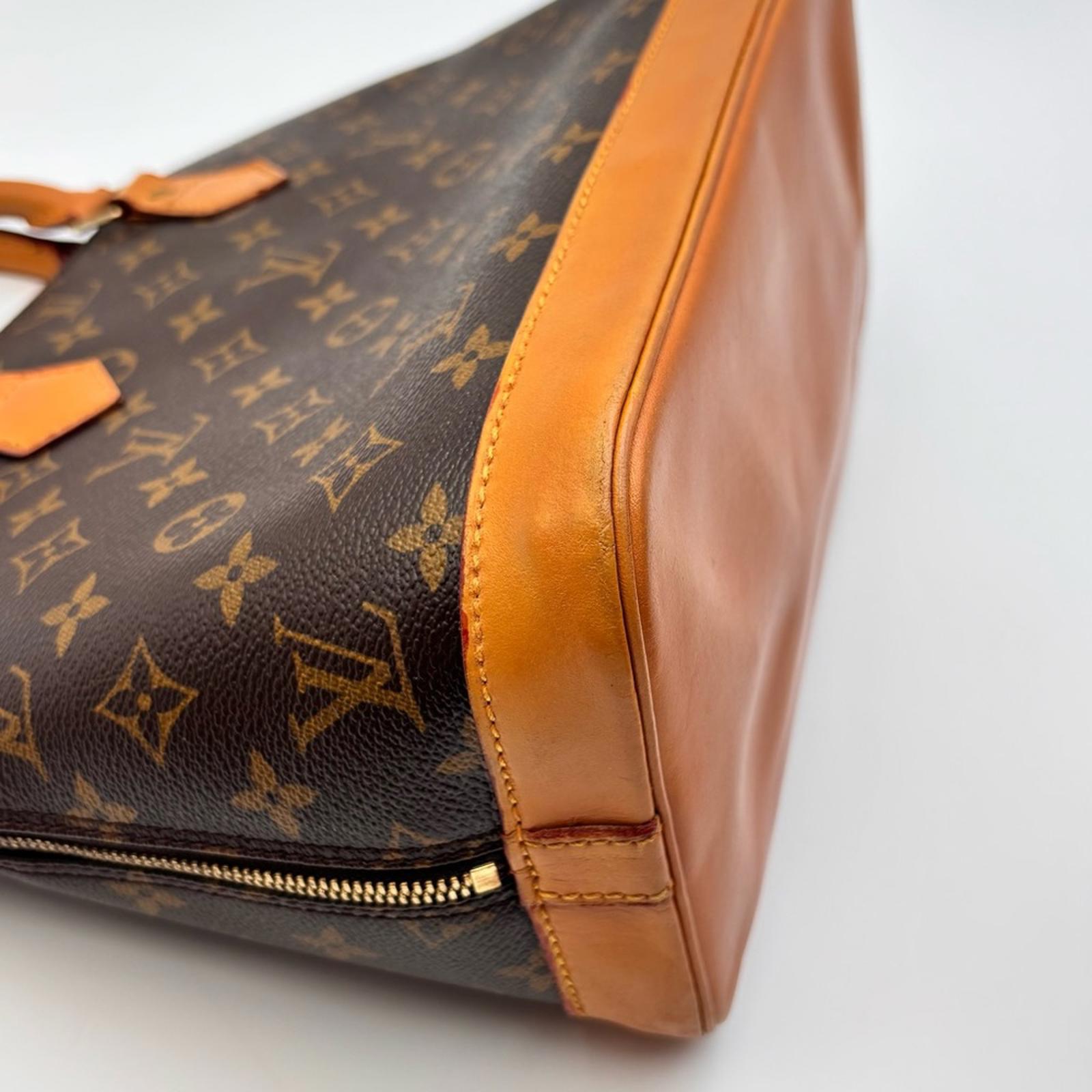 Louis Vuitton Alma PM Monogram Handbag Brown Canvas