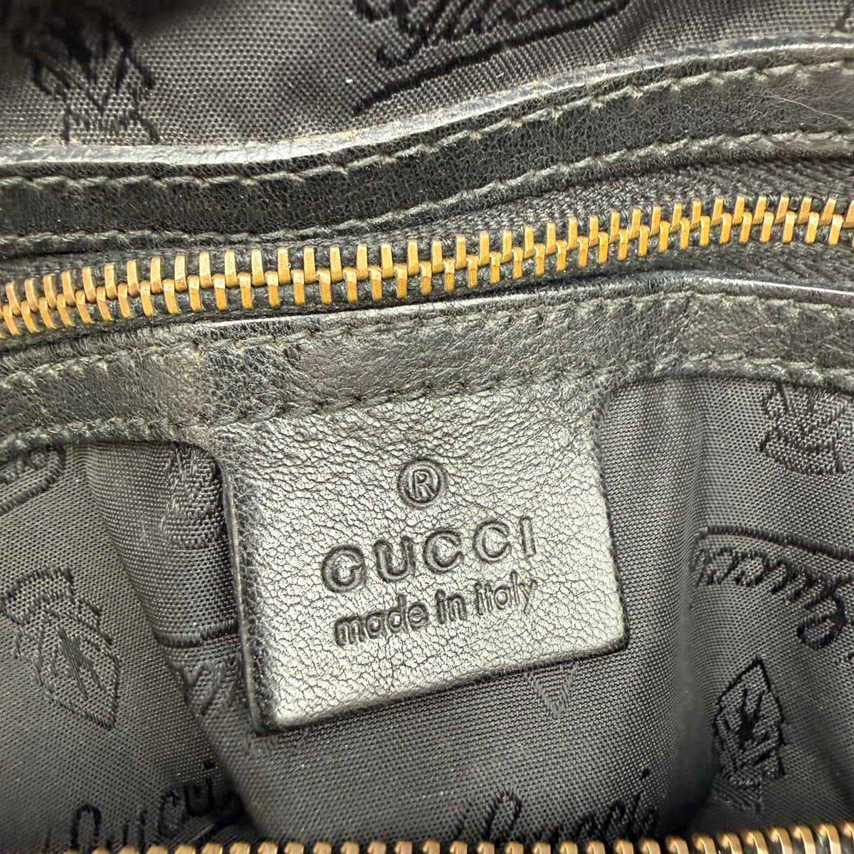 Gucci Babouska Embellished Black Suede Boston Bag by Frida Giannini – circa 2008