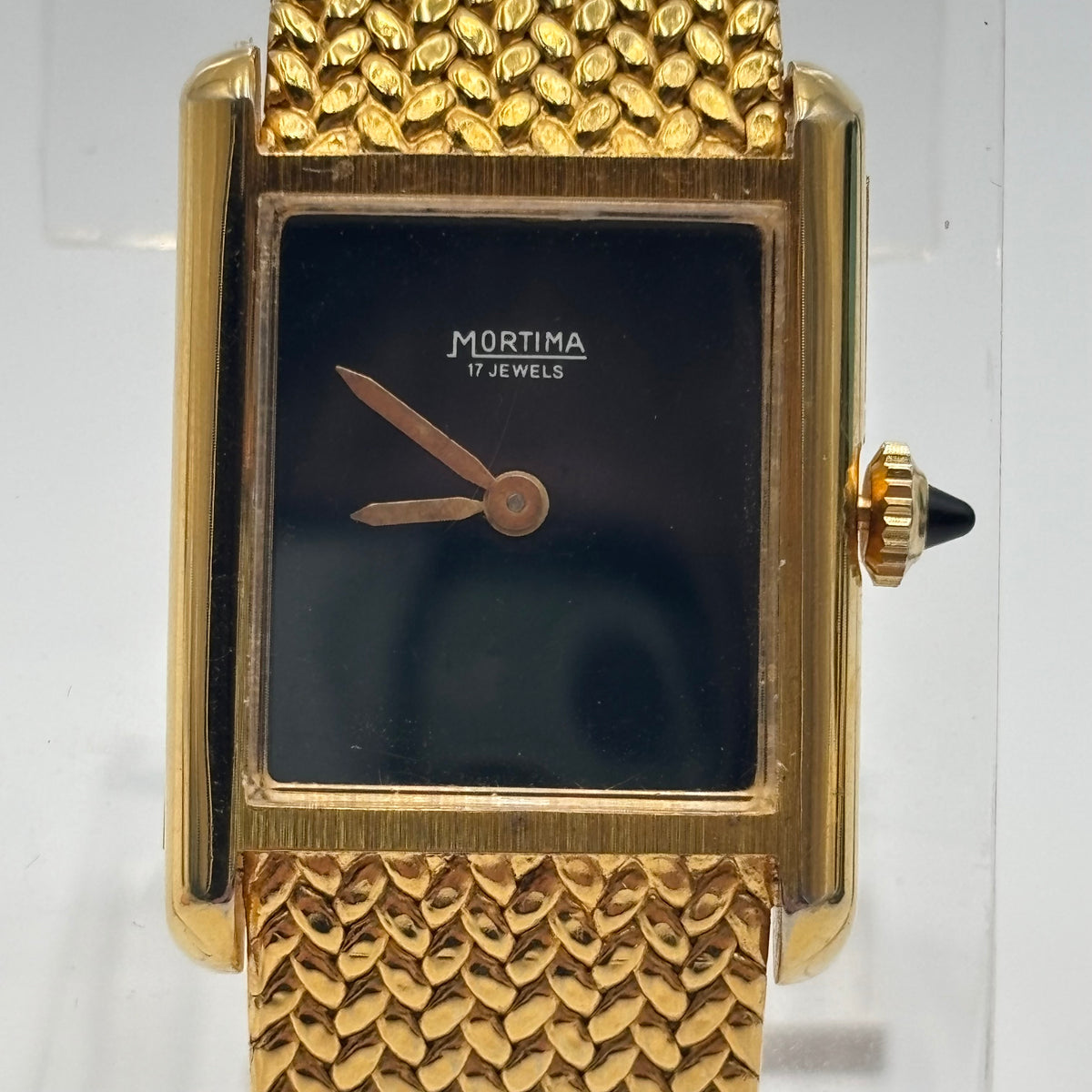Mortima 17 Jewels Tank Watch 1970s