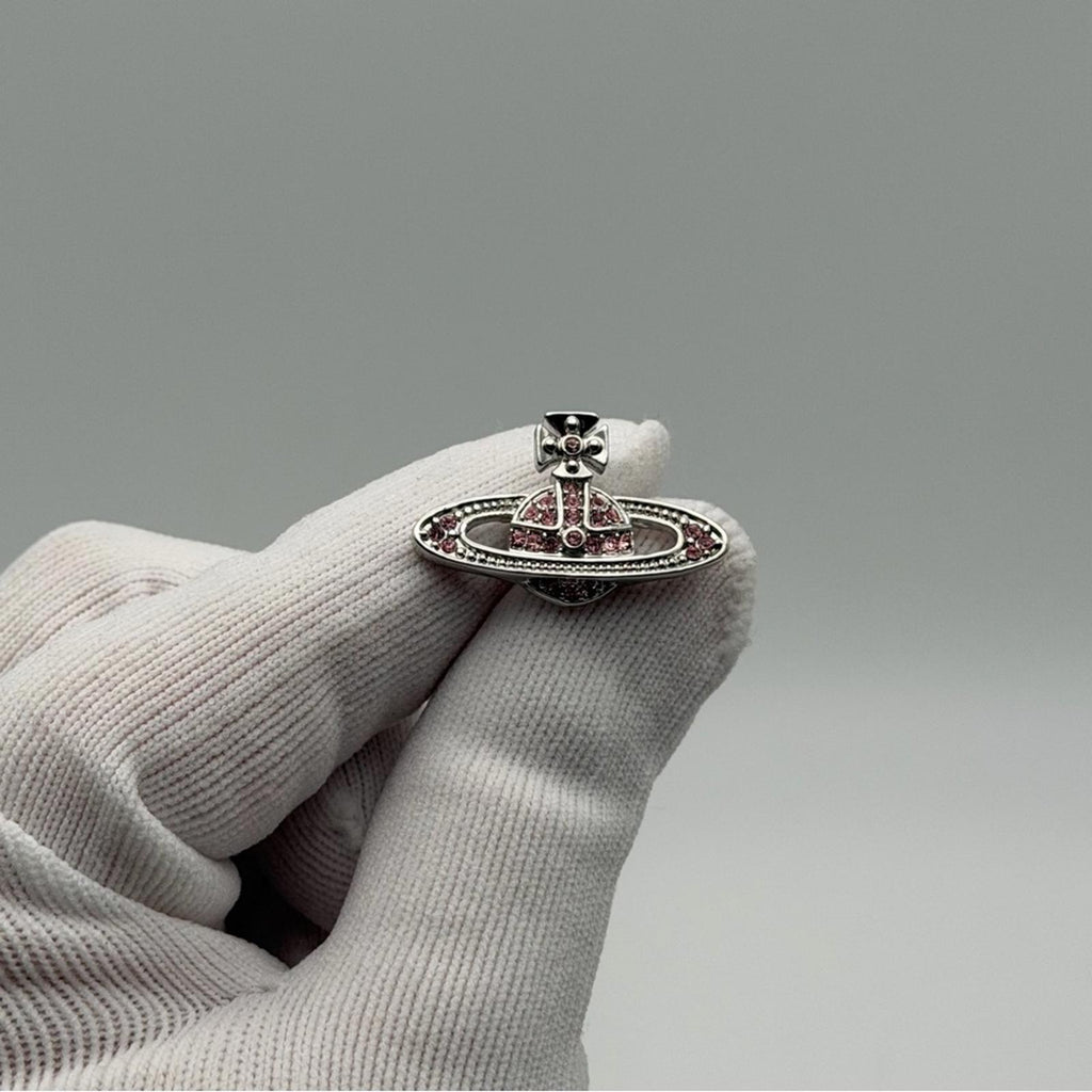 Vivienne Westwood Mini Bas Relief Orb Stud Earrings