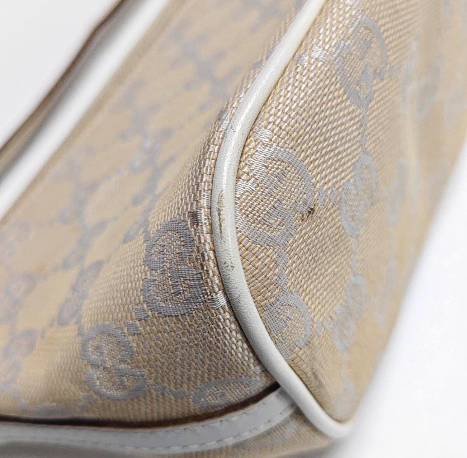 Gucci GG Canvas Boat Pochette Shoulder Bag — Beige