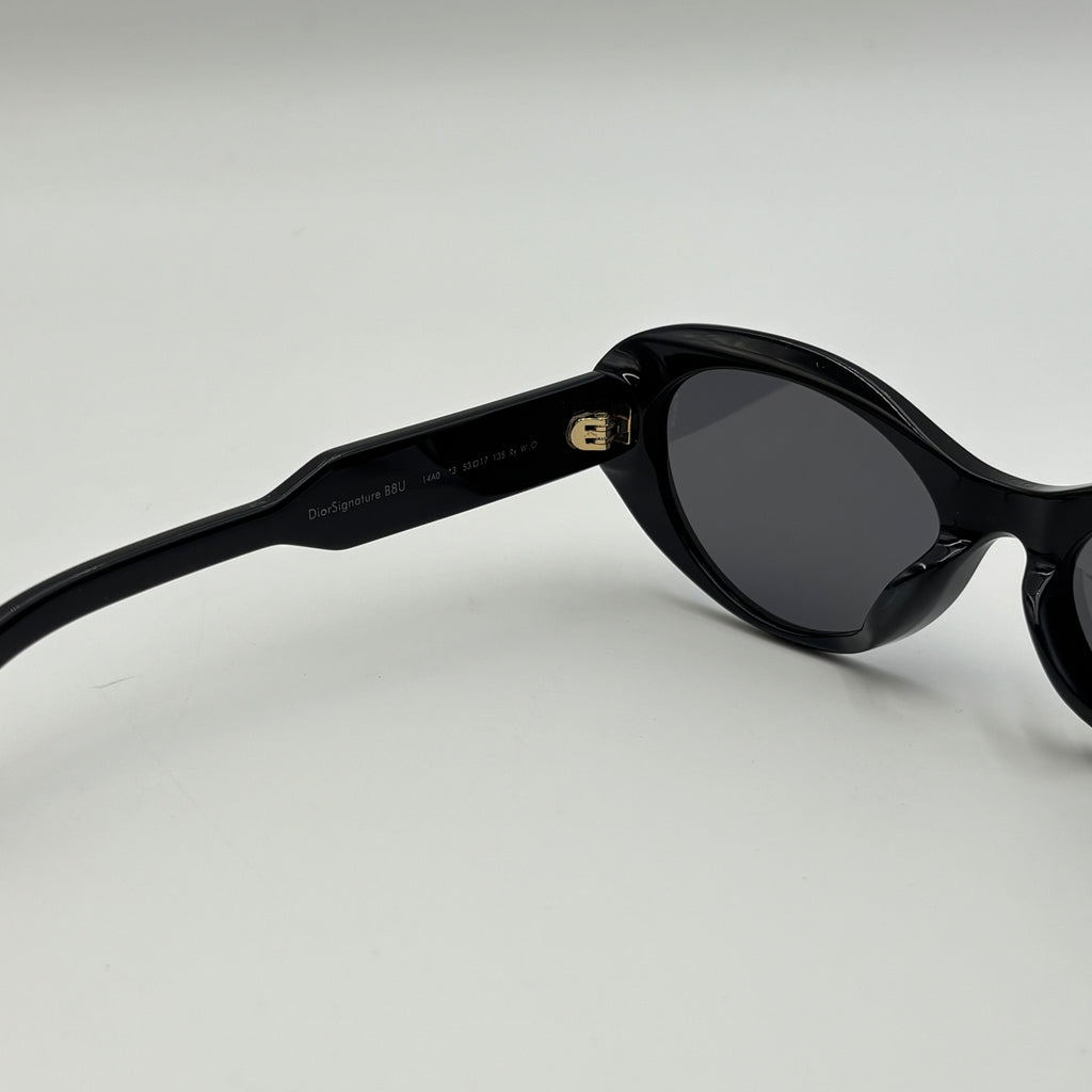 DiorSignature B8U Black Oval Sunglasses