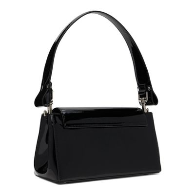 VIVIENNE WESTWOOD BLACK PATENT LEATHER HAZEL BAG MEDIUM 3