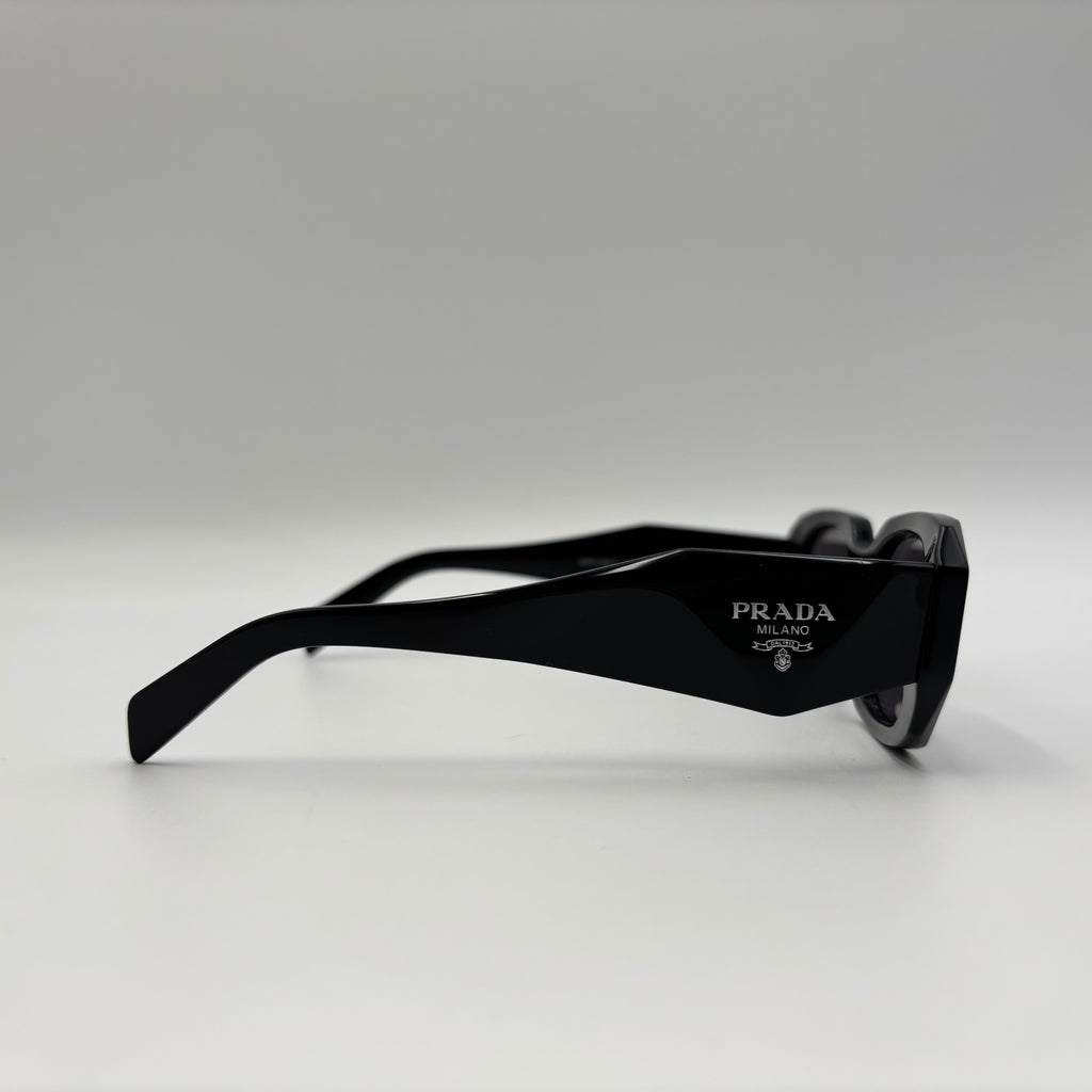 Prada Symbole PR 17W-F Black Geometric Sunglasses