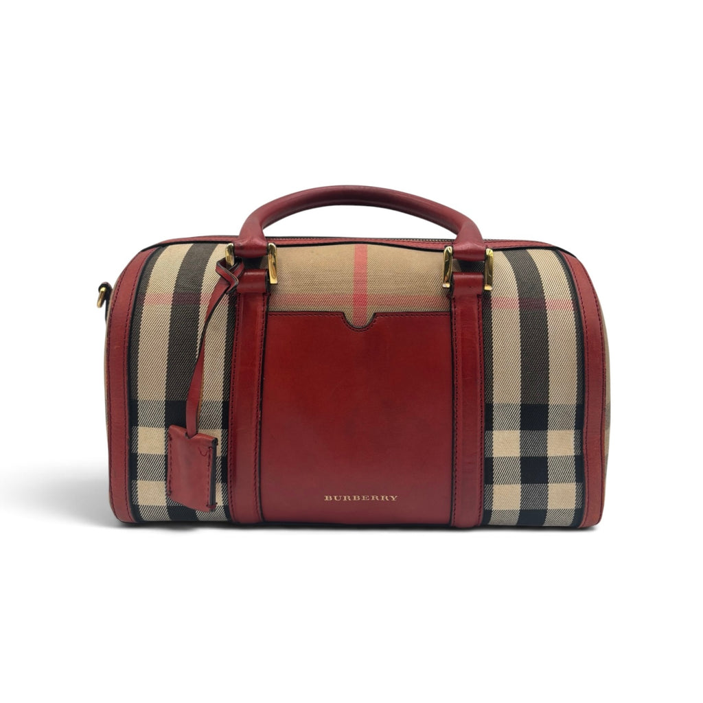 Burberry Horseferry Check Small Orchard Bowling Bag