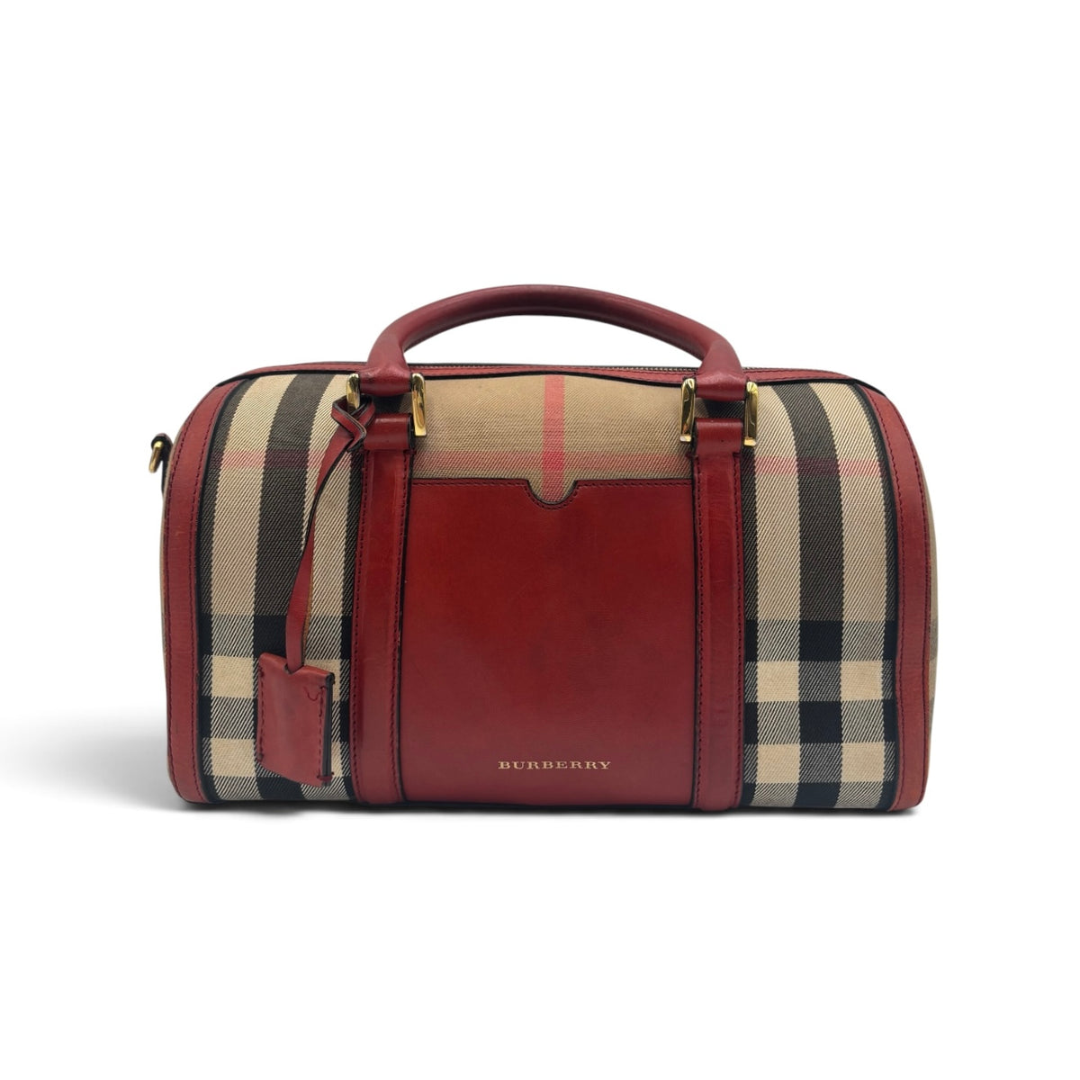 Burberry Horseferry Check Small Orchard Bowling Bag