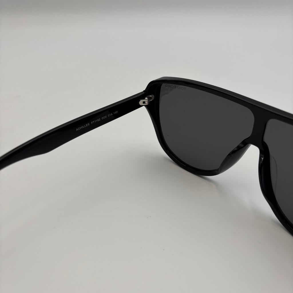 Tom Ford Achilles FT1182 Black Shield Sunglasses