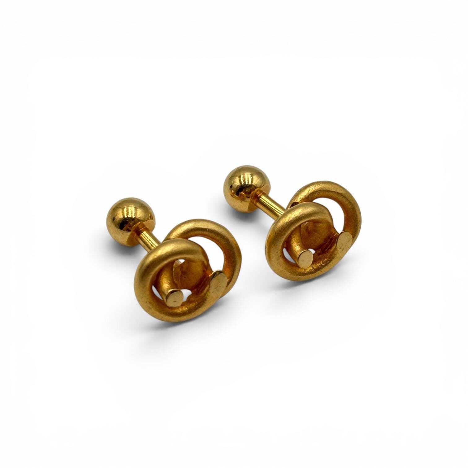 Guy Laroche Paris Gold-Tone Knot Cufflinks