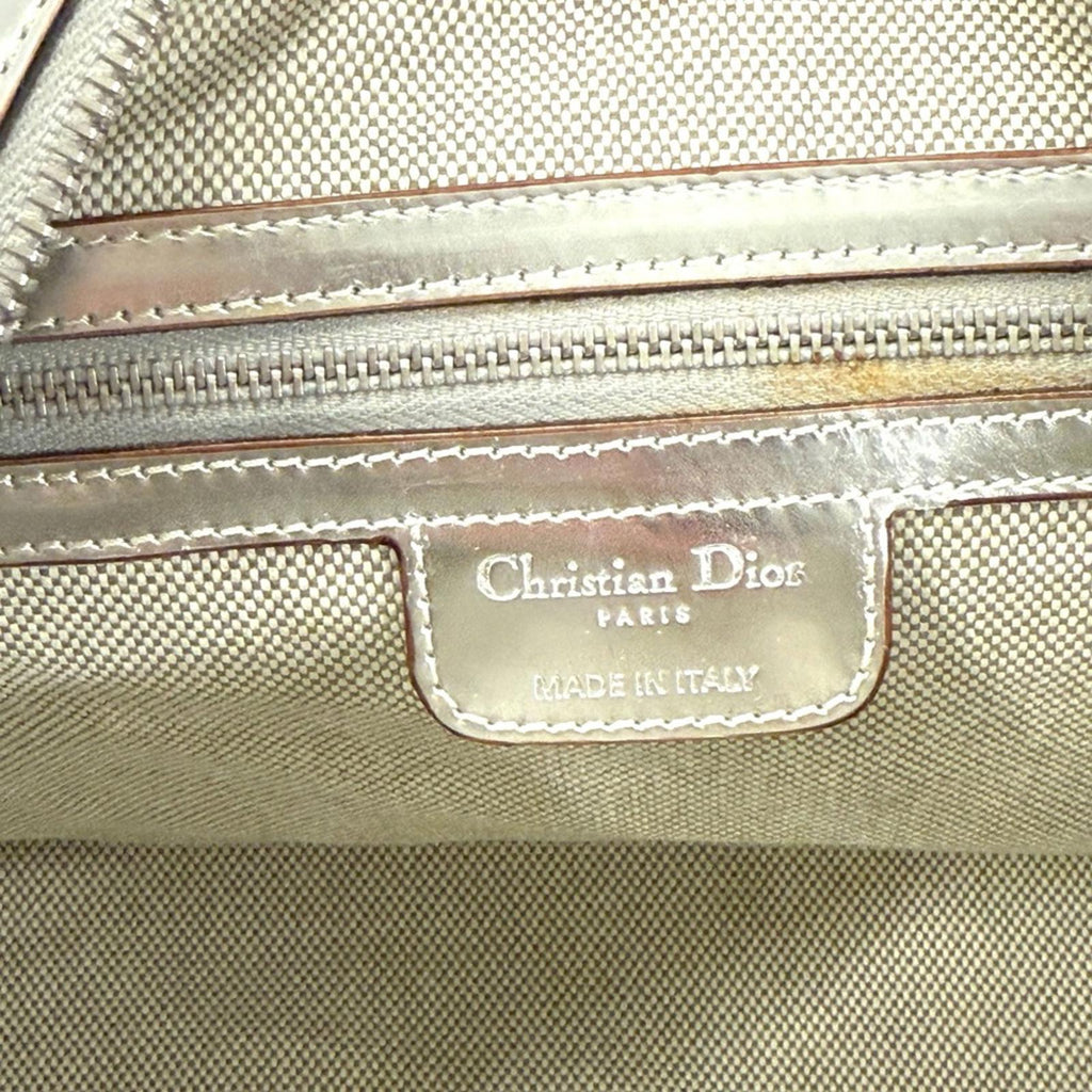 CHRISTIAN DIOR BOSTON SILVER BAG BY JOHN GALLIANO
