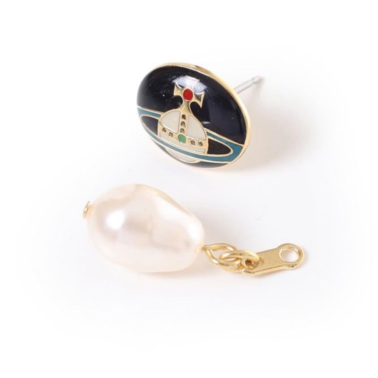 VIVIENNE WESTWOOD LOELIA TWO WAY PEARL DROP EARRINGS