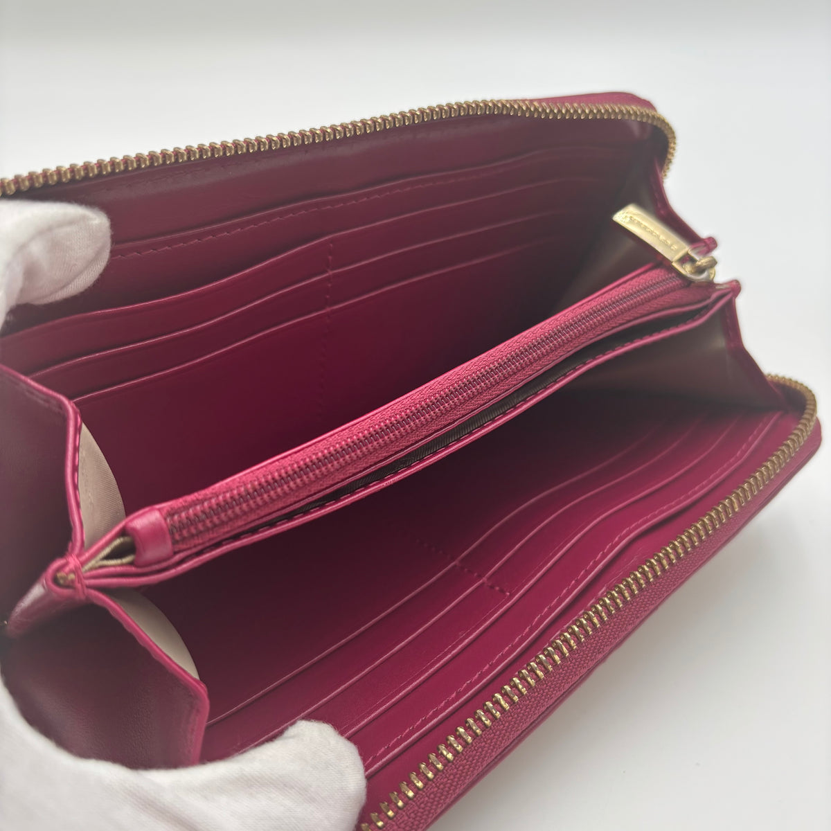Burberry Haymarket Check Zip Around Wallet, Christopher Bailey Era, 2010
