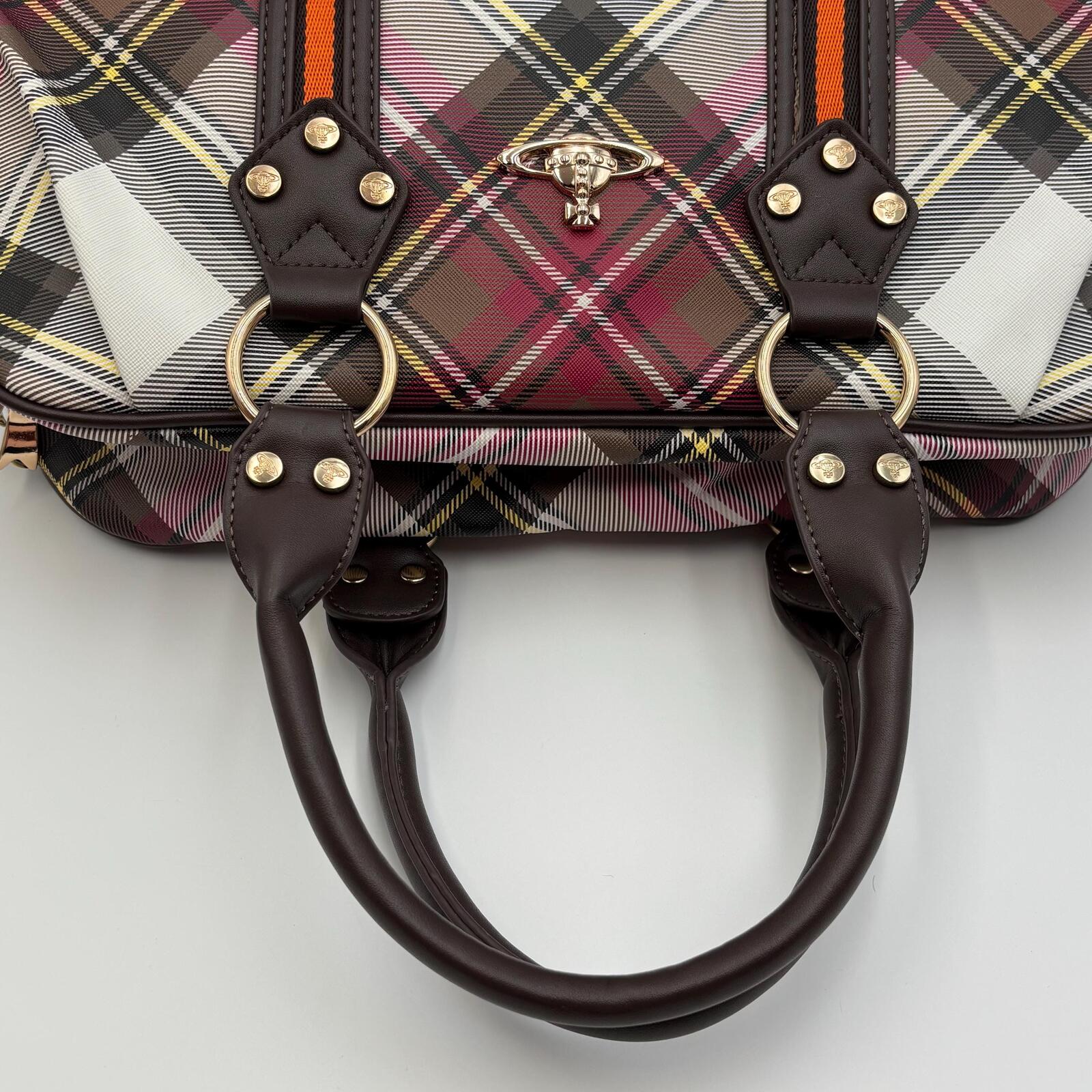 Vivienne Westwood Derby Tartan Bowler Bag