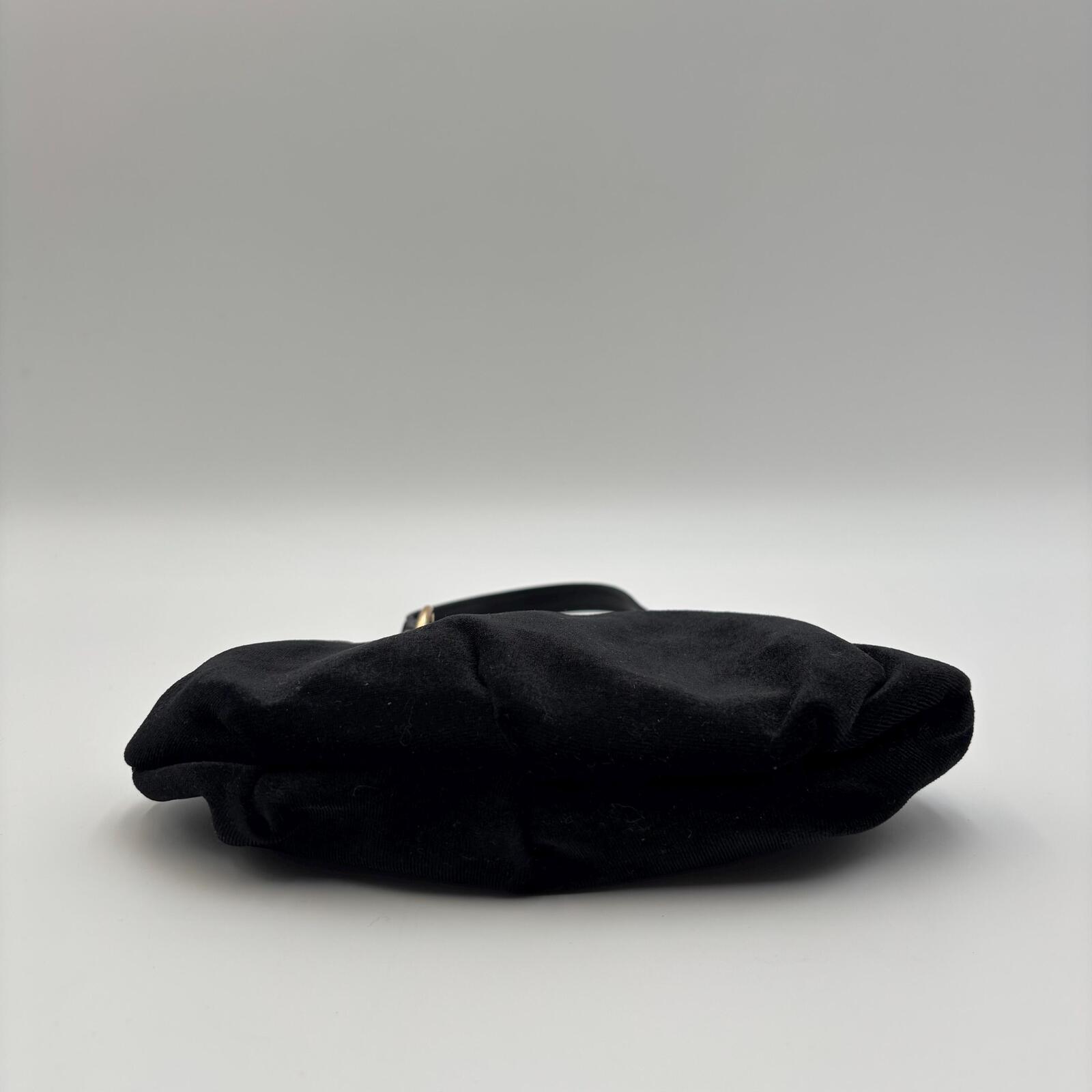 Vivienne Westwood Orb Embroidered Velvet Granny Bag with Chain Strap