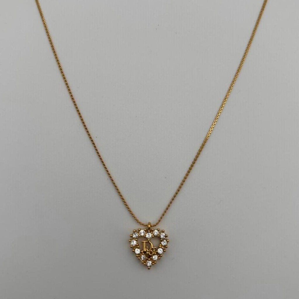 Gold Heart Pendant Necklace