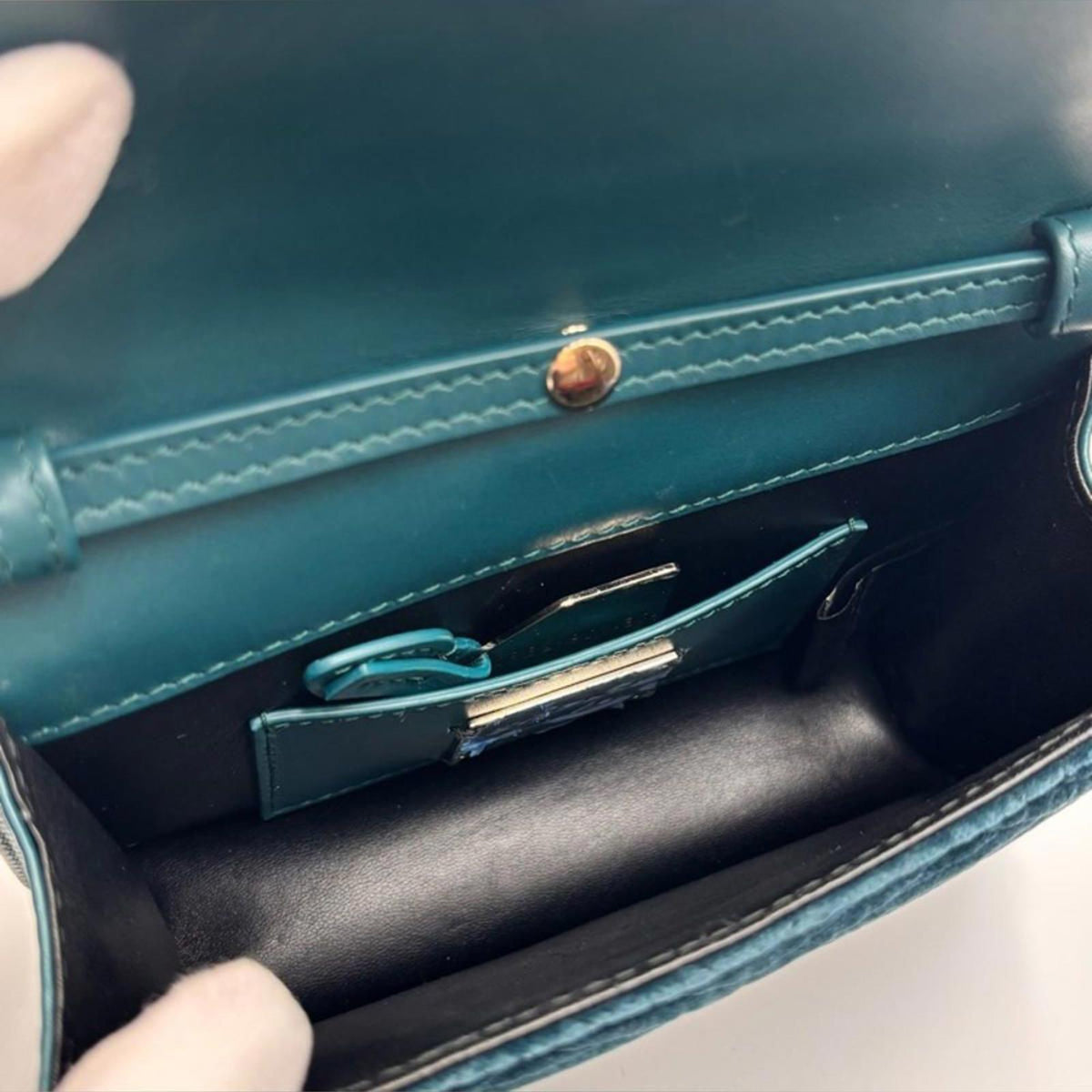Bvlgari Serpenti Forever Velvet Chain Crossbody Bag