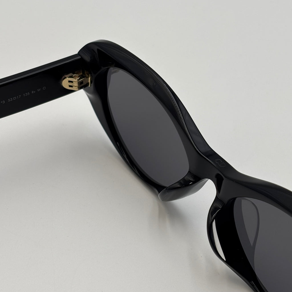 DiorSignature B8U Black Oval Sunglasses