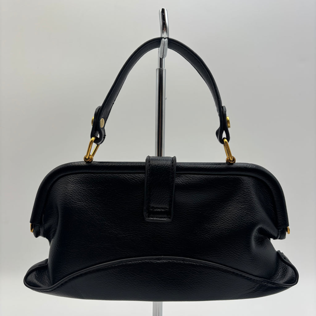 Vivienne Westwood Abbey Leather Cross-Body Bag in Black