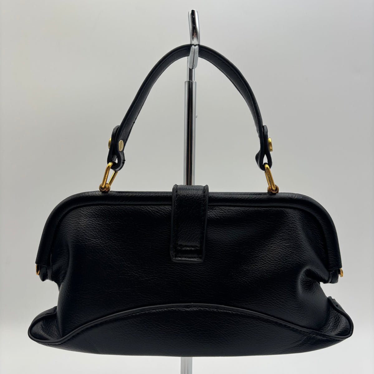 Vivienne Westwood Abbey Leather Cross-Body Bag in Black
