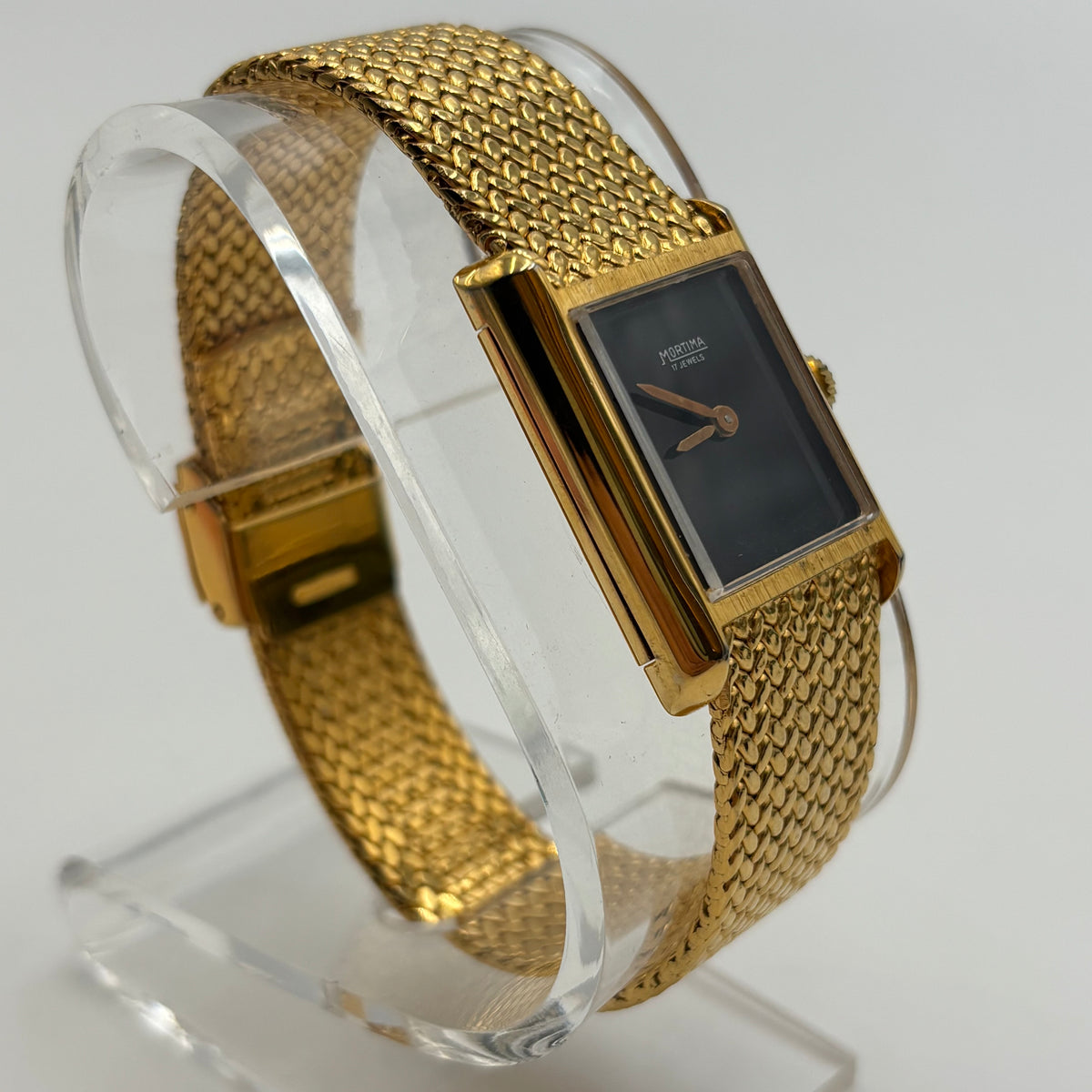 Mortima 17 Jewels Tank Watch 1970s